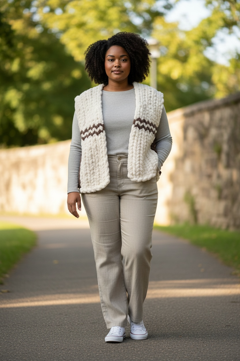 Contact me for your custom-made chunky knit vest