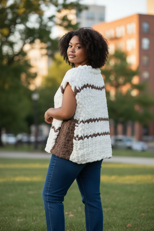 Contact me for your custom-made chunky knit vest