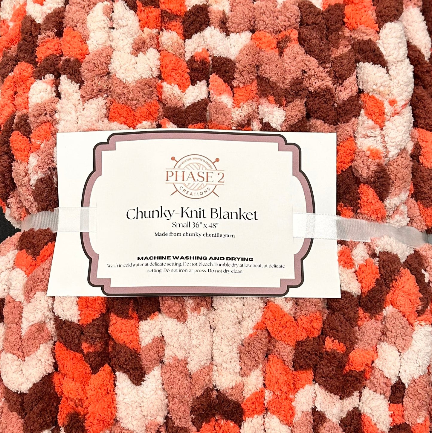 Chunky Knit Blanket - Small 36” x 48”