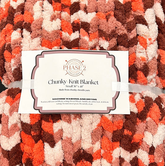 Chunky Knit Blanket - Small 36” x 48”