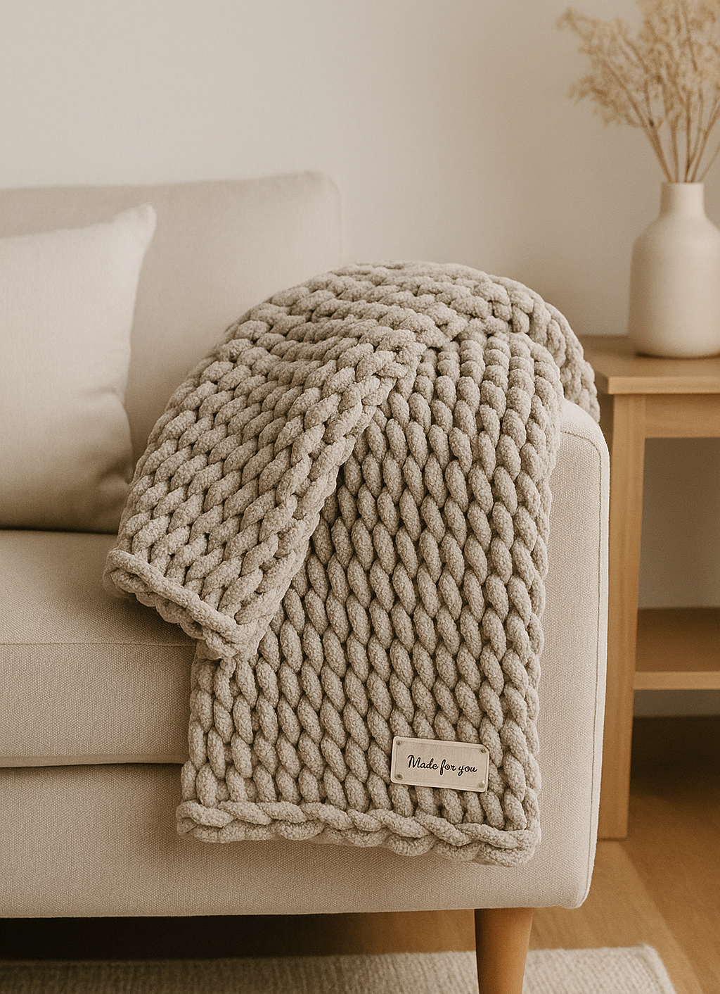 The Driftwood Knit Throw