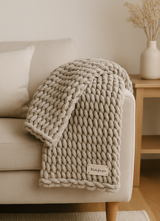 The Driftwood Knit Throw